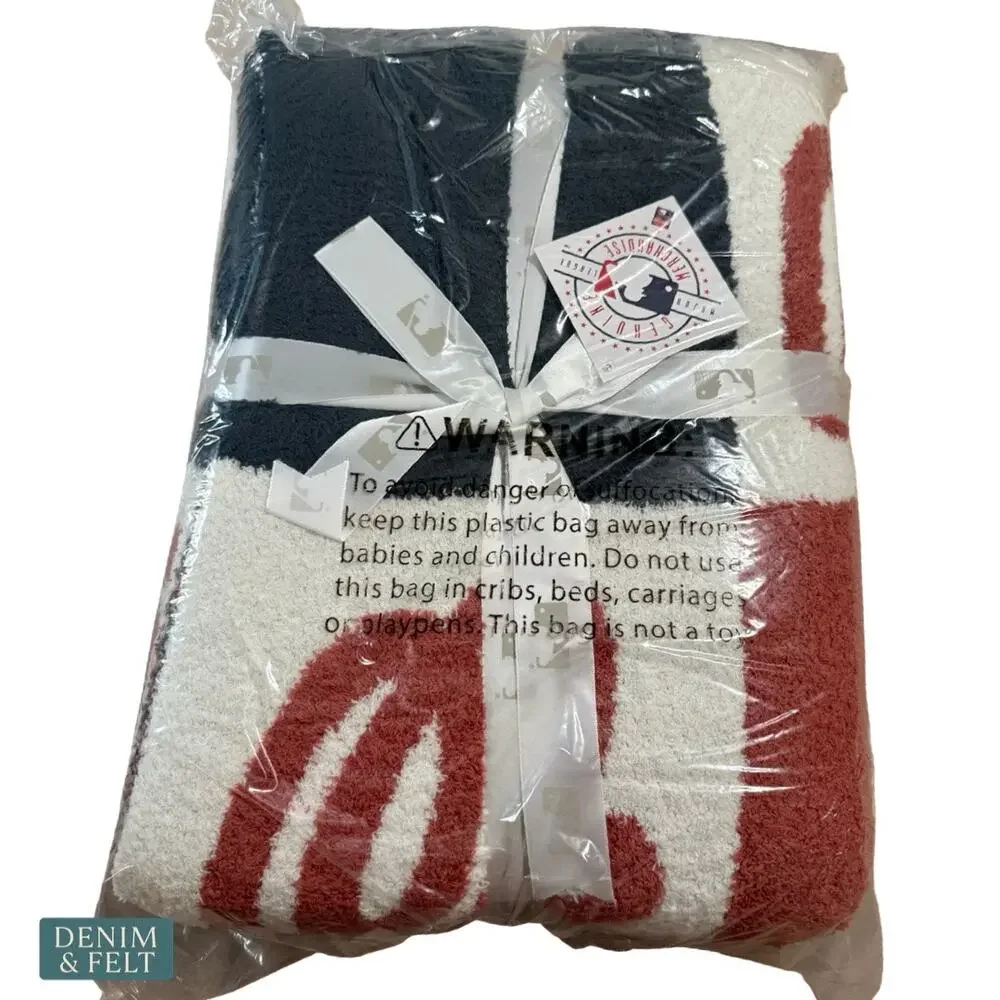 NEW The Styled Collection Washington‎ Nationals MLB Buttery Ombre Check Blanket
